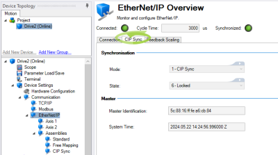 EIP Overview screen